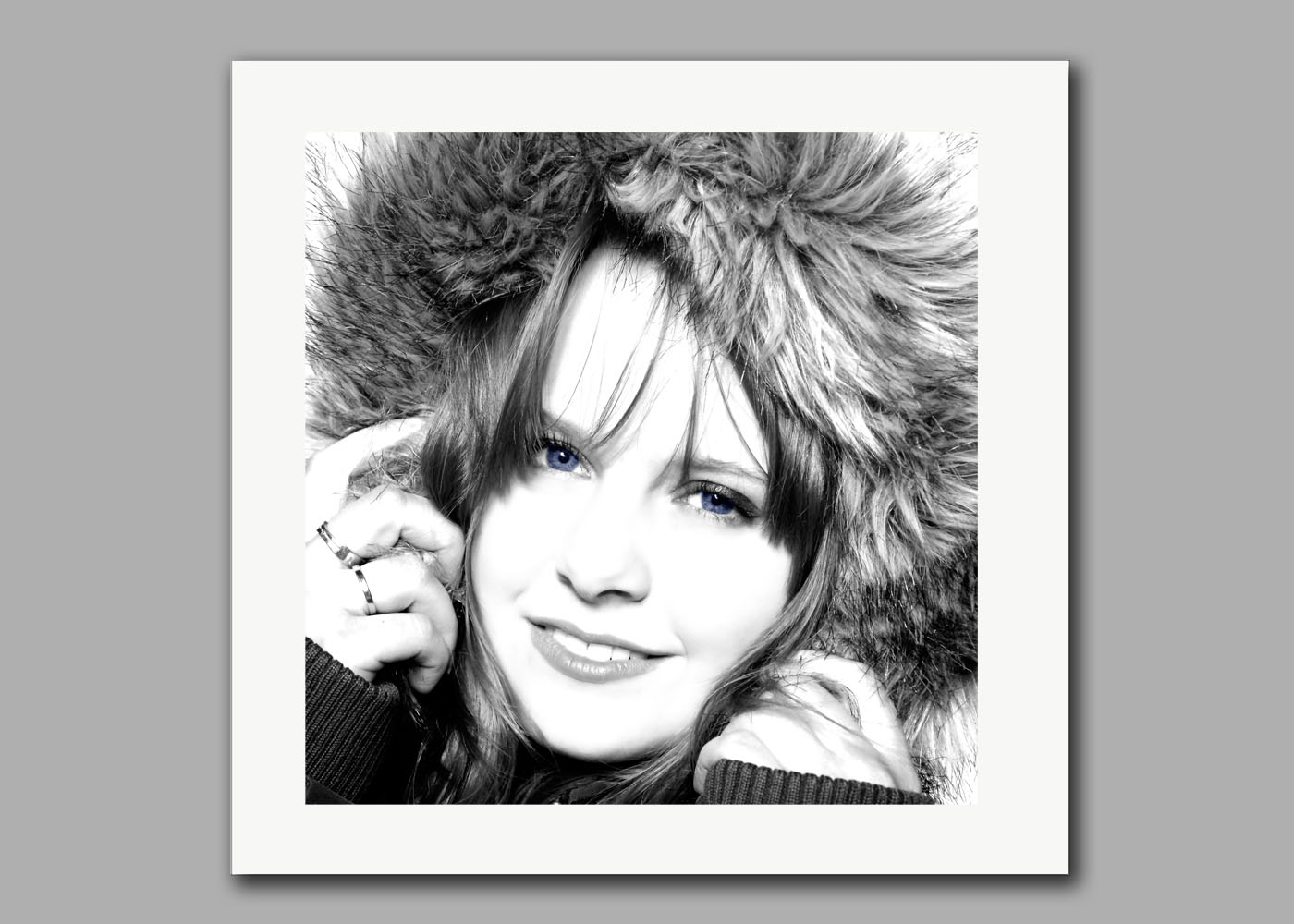 White Velvet op Dibond